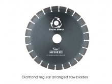 Diamond regular arranged saw blades