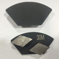 Double Rhombus Segments Diamond Grinding Shoe Concrete Polishing Disc