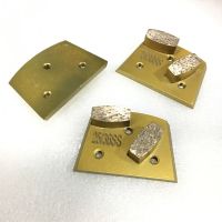 Lavina double segments diamond metal bond grinding pads for super hard concrete