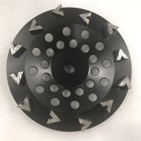 180mm V shape segment diamond cup wheel