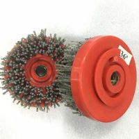 4 Inch Abrasive Brush with Snail Lock and Thread Connection
