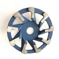 L shape segment metal bond concrete grinding disc