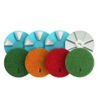 New type 4 step polishing pads for concrete floor
