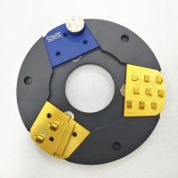 Quick change adaptor for Lavina disc fit in Klindex machine