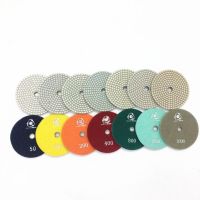 White color 7 steps wet polishing pads