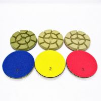 4 inch three steps polishing pads for concrete floor