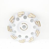 White color 150mm diamond grinding wheels with new design segs