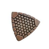 Triangle wet used polishing pads