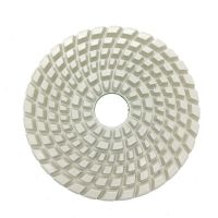 White color 180mm concrete floor polishing pads