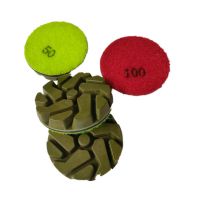 Diameter 74mm resin concrete floor polishing pads 