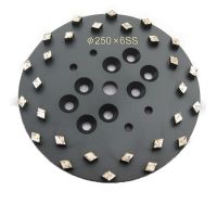 Diamond Concrete Floor Grinding Plate 10inch Wedged