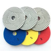 Fast and easy 4inch 3 step granite polishing pads