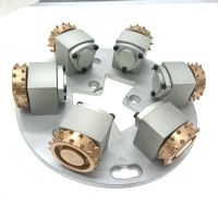 With 6 Rollers HTC Diamond Bush Hammered Plate