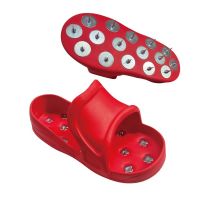 Red Color Epoxy Coating Floor Spikes Shoes