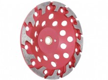 7 Inch T Segment Red Cup Wheel