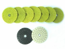 Spiral yellow and green Wet Pads DM_05