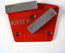 Two Segment Bars Trapezoid Concrete Grinding Shoes