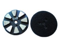 8 Segs Metal Grinding Discs with Velcro Back for Concrete